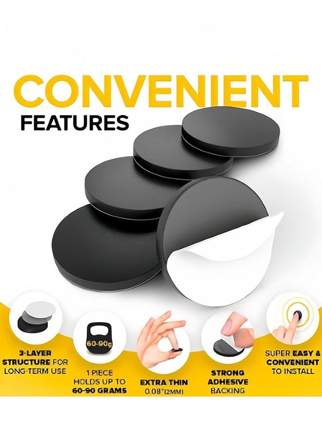 FASHION MANIA - 100 Pcs Round Magnets with Adhesive Backing Flexible Self Adhesive Magnets - Image 1