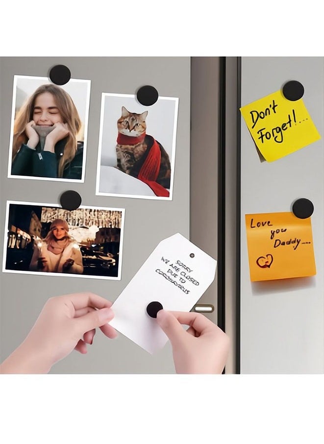 FASHION MANIA - 100 Pcs Round Magnets with Adhesive Backing Flexible Self Adhesive Magnets - Image 1