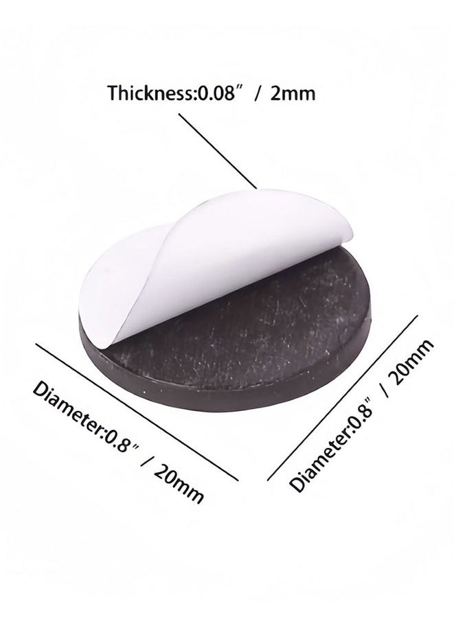 FASHION MANIA - 100 Pcs Round Magnets with Adhesive Backing Flexible Self Adhesive Magnets - Image 1