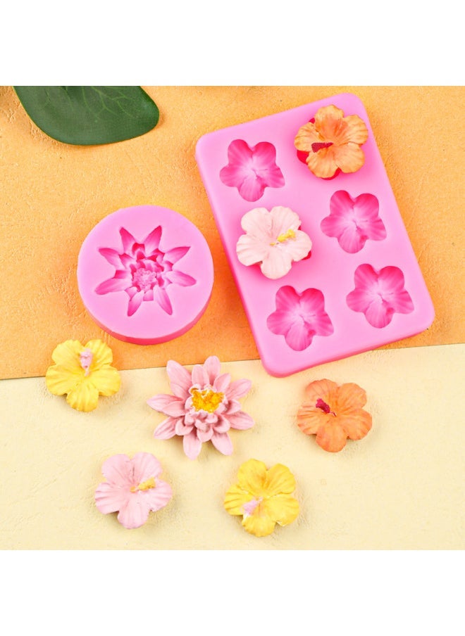 Taiahiro Blooming Bouquet Camellia Flower Cake Decoration Silicone Mold Fondant Stereo Flower Dessert Plate Decoration Mold-Specifications - Image 4