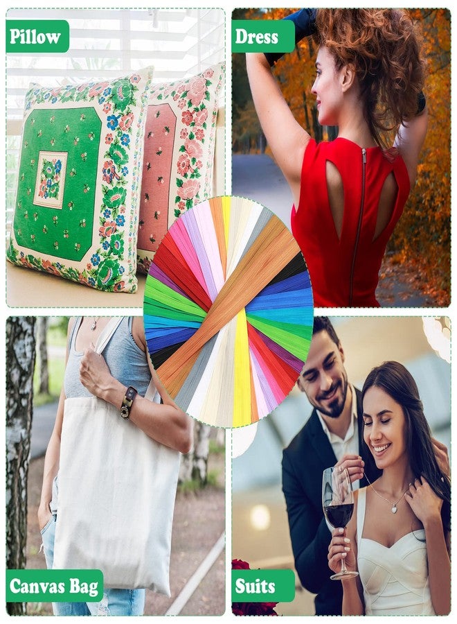 Giegxin 100 Pcs 22 Inch Nylon Invisible Zipper Bulk Conceal Zippers for Sewing Hidden Pillow Zippers for Fabric Craft Dress Pillow Tailor Garments Clothes Artisan Supply(Multi-Color) - Image 5