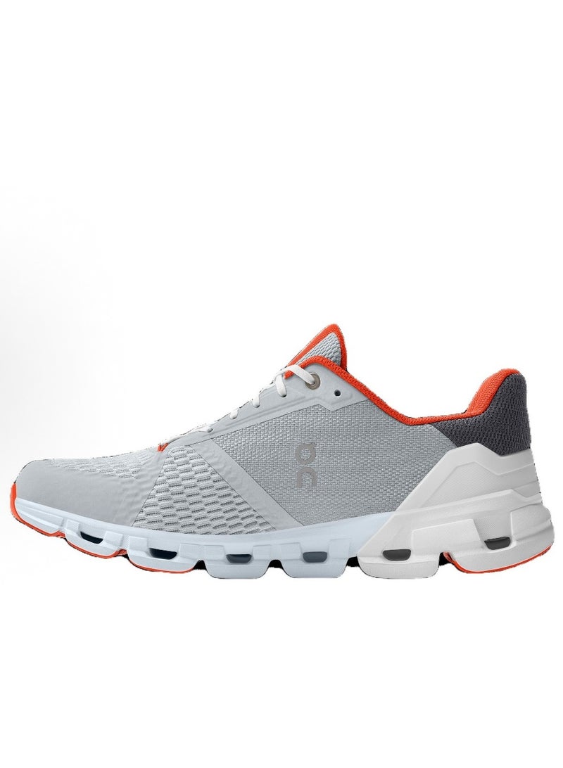 ON cloud flyer casual sneakers white gray orange black  - Image 1