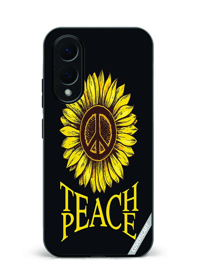 COVERSCART Protective Case Cover For Samsung Galaxy S25 Edge Teach Peace Design Multicolour
