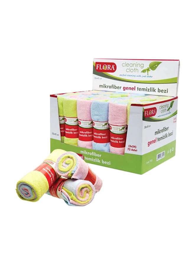 Flora 3-Piece Versatile and Efficient Microfiber Cleaning Cloth Set Assorted Color 30 x 40cm F225
