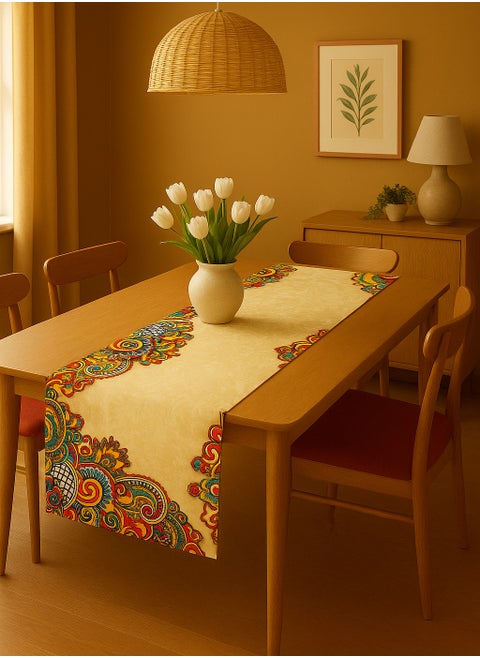 High-Quality Faux Leather Table Runner – Modern & Classic Design – Stain Resistant & Easy to Clean – Vibrant Colors – 40×140 cm