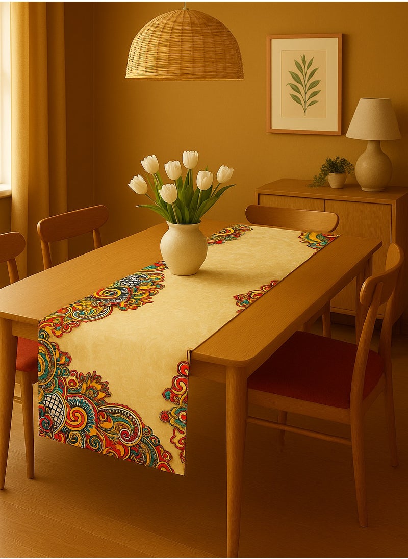Decorior - High-Quality Faux Leather Table Runner – Modern & Classic Design – Stain Resistant & Easy to Clean – Vibrant Colors – 40×140 cm - Image 1