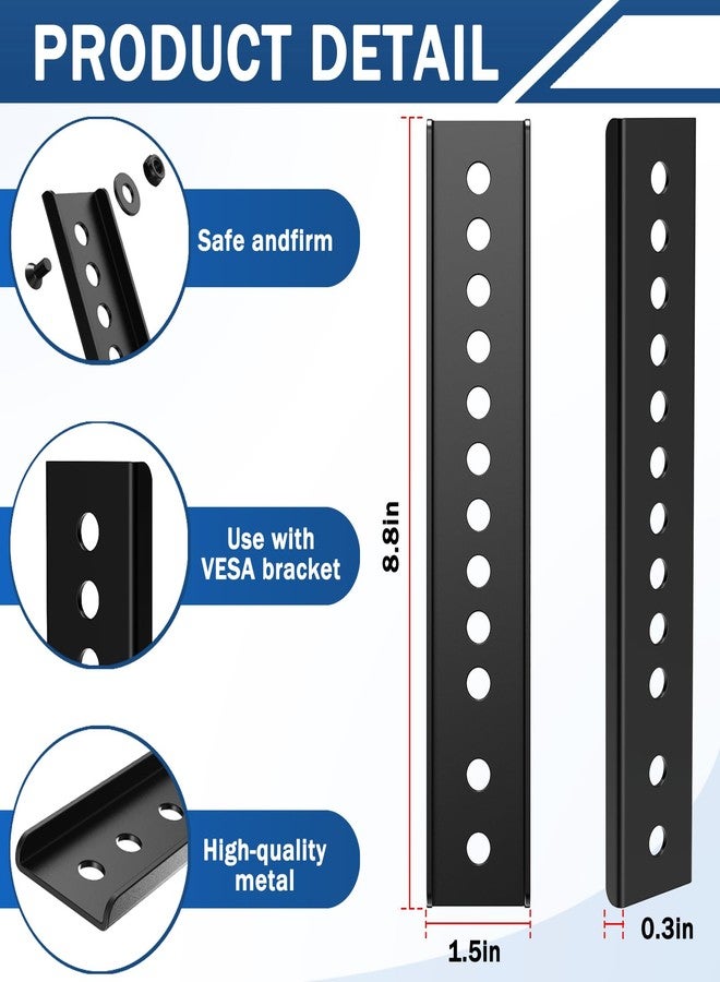 appacare Vertical VESA TV Mount Extender Bracket Kit Compatible Designed for Low VESA Pattern TV’s,Fits for TV Ceiling Mounts,Extension Bracket Plate - Image 2