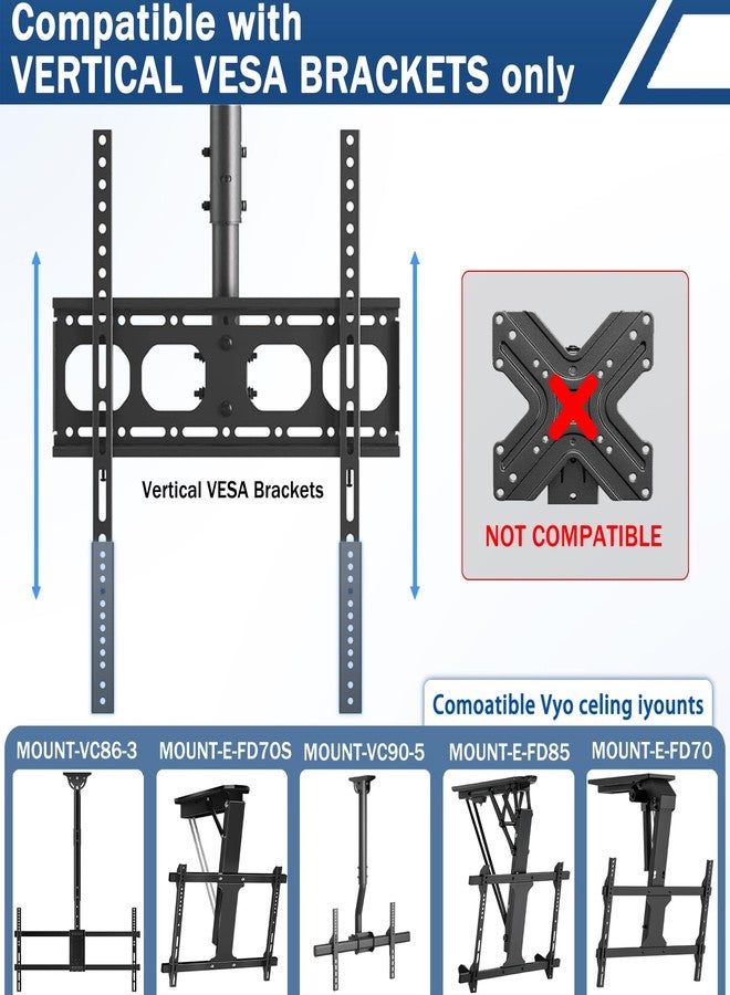 appacare Vertical VESA TV Mount Extender Bracket Kit Compatible Designed for Low VESA Pattern TV’s,Fits for TV Ceiling Mounts,Extension Bracket Plate - Image 3