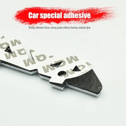AutoBizarre 3D Raised 4x4 Metal Monogram Emblem Badge Sticker for All Cars & Bikes (Black Silver) - Image 4