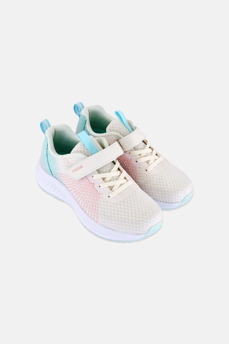 RBX Kids Girl Velcro Closure Outdoor Shoes, White - Image 3