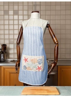 Blue White Striped Pocket Sea Themed Kitchen Apron - pzsku/Z635F03CA40A9B3C483CAZ/45/_/1726656675/006d68b9-da87-46bb-956d-1c64d2ecf87f