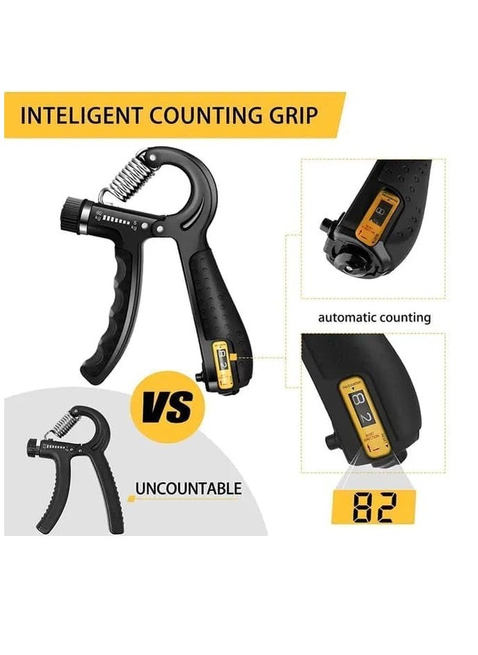 SportQ Hand Grip Strengthener Kit, 5 Pack, Adjustable Grip Exerciser, Finger Stretch Resistance Expander Bands, Finger Strength Trainer, Hand Press Ball and Exercise Ring multipe shapes - pzsku/Z635F09318C585DDB30AEZ/45/_/1709124629/6b3e376f-ce7b-4218-a265-61835f77bd48