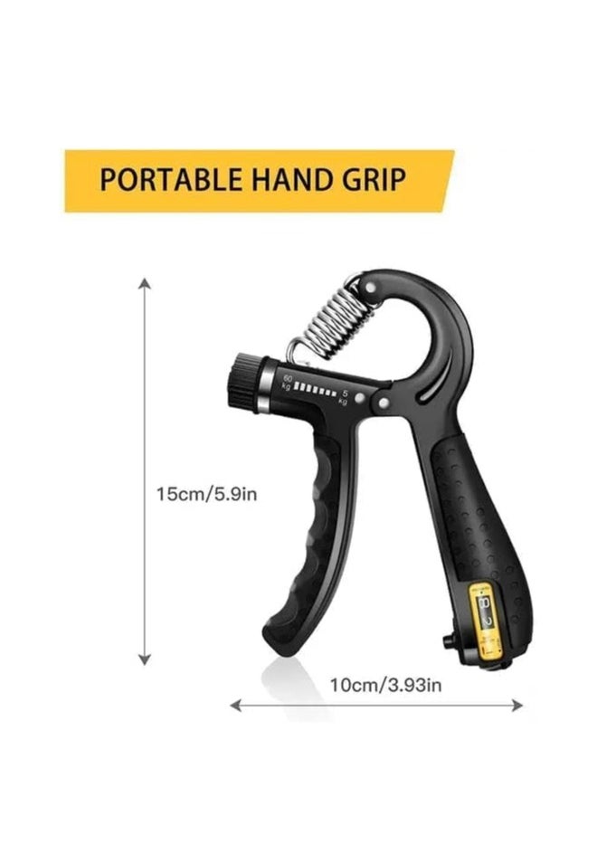 SportQ Hand Grip Strengthener Kit, 5 Pack, Adjustable Grip Exerciser, Finger Stretch Resistance Expander Bands, Finger Strength Trainer, Hand Press Ball and Exercise Ring multipe shapes - pzsku/Z635F09318C585DDB30AEZ/45/_/1709124631/caa50a62-6102-4a5a-9d07-4cc99b0cd337