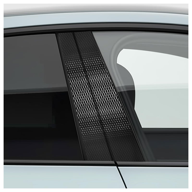VKQTS 2PCS Car B Pillar Sticker Decal with Carbon Fiber TextureStylish Car Pillar Decals for Protecting BPillar from Scratches AbrasionsWaterResistant Pillars Decals for Vehicles - Image 3