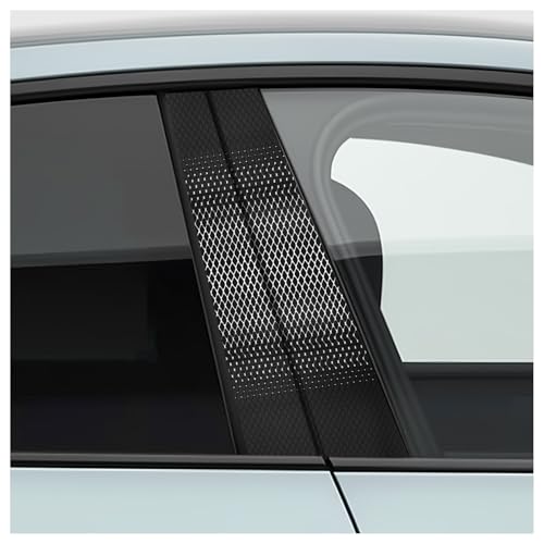VKQTS 2PCS Car B Pillar Sticker Decal with Carbon Fiber TextureStylish Car Pillar Decals for Protecting BPillar from Scratches AbrasionsWaterResistant Pillars Decals for Vehicles - Image 1