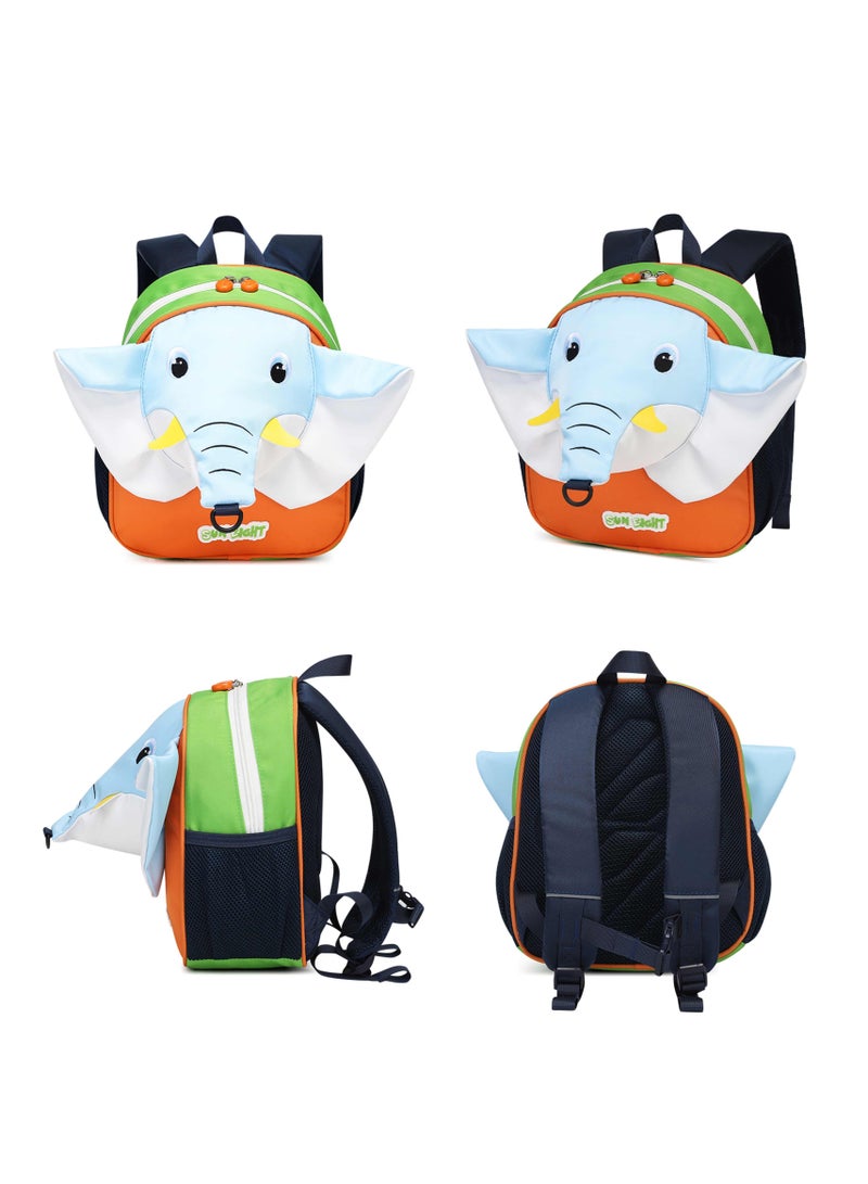 SUN EIGHT Adorable Elephant Kids Backpack Lightweight Waterproof Safety Leash Perfect for Toddlers & Preschoolers, SE22138 - Image 5
