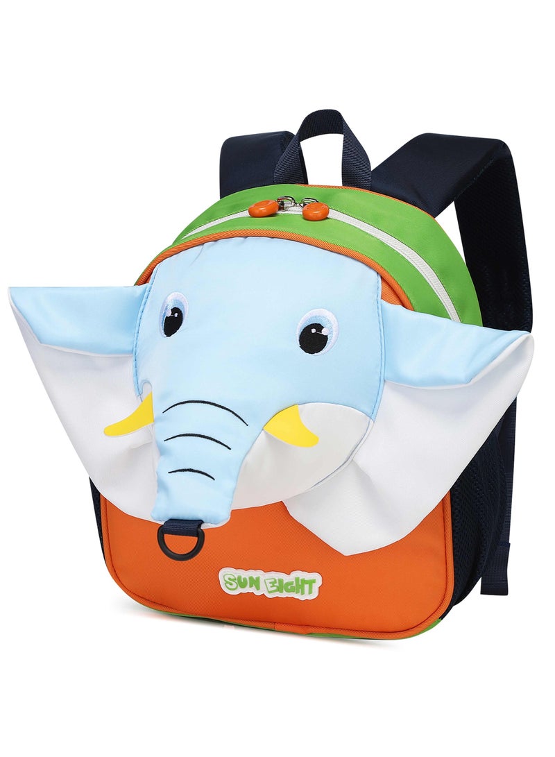 SUN EIGHT Adorable Elephant Kids Backpack Lightweight Waterproof Safety Leash Perfect for Toddlers & Preschoolers, SE22138 - Image 1