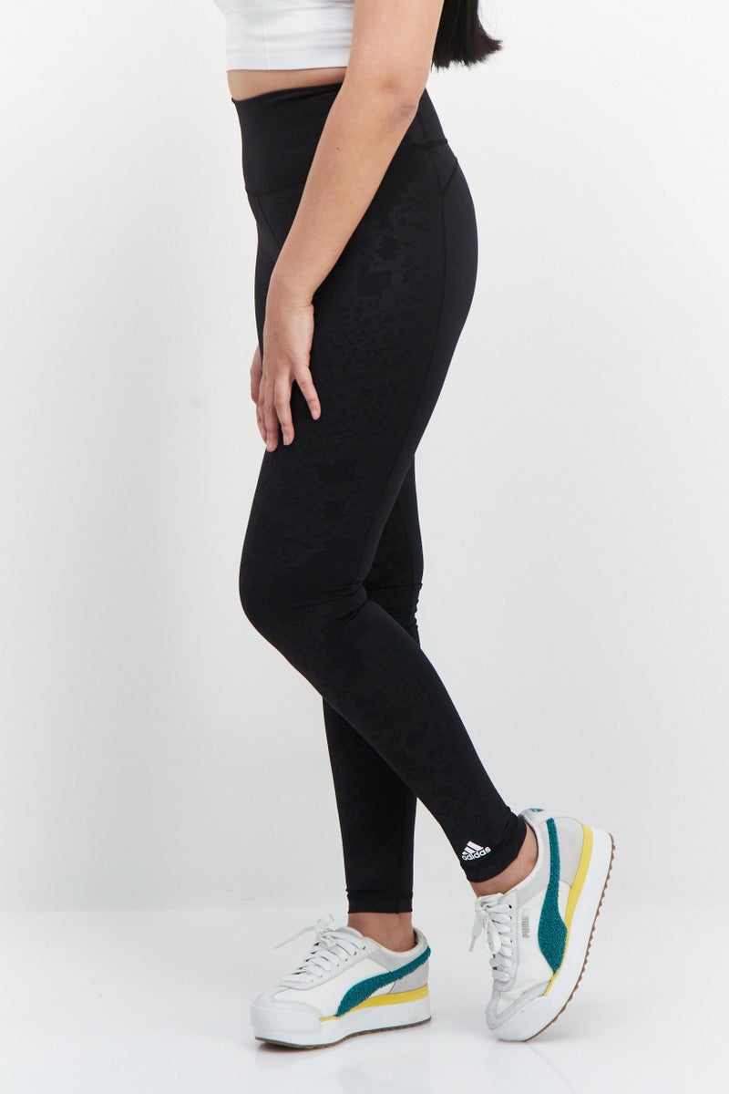 Adidas  leggings تدريب رياضية للنساء، سوداء - Image 4