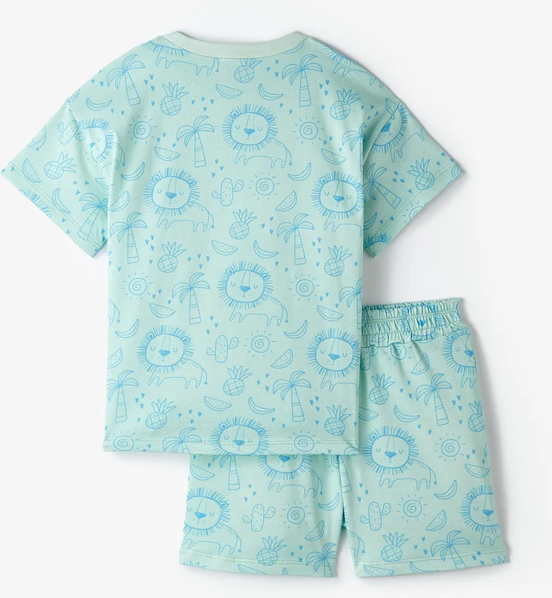 جون Girl Printed Shorts T-Shirt Set