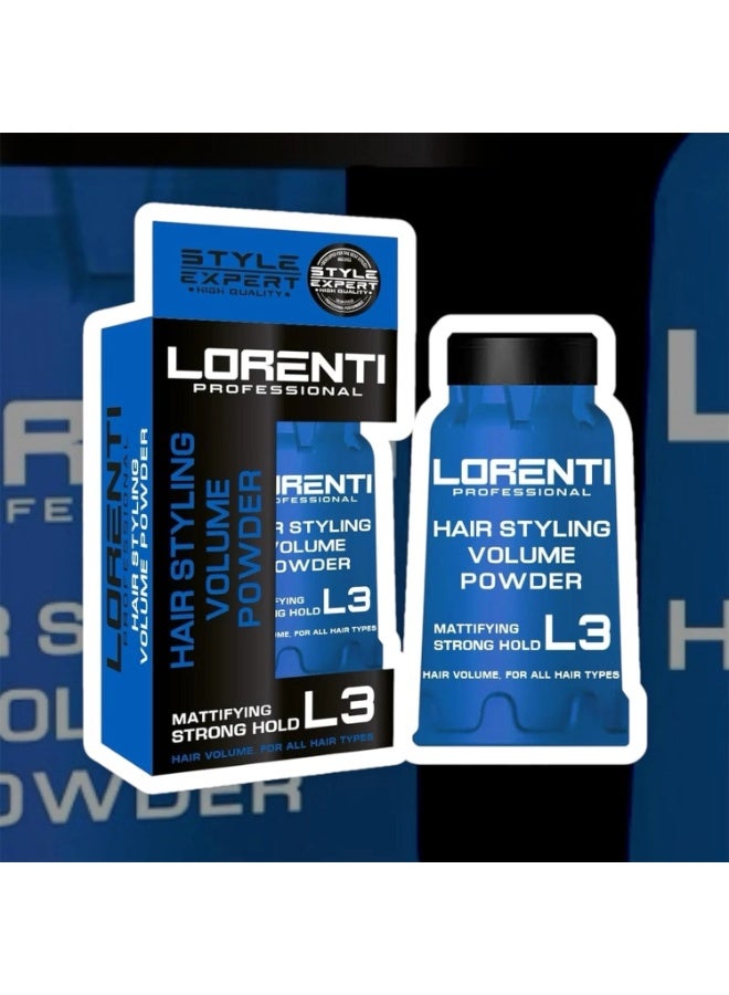 لورنتي بودرة تصفيف الشعر لورينتي واكس L3 بودرة تثبيت قوية ومطفية اللمعة، 30 غرام - Image 4