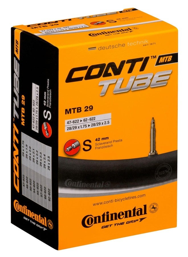 Continental MTB 29x1.75-2.5" / 47-622 -> 62-622 Inner Tubes - 42mm Presta Valve (Pack of 2 Tubes) - Image 2