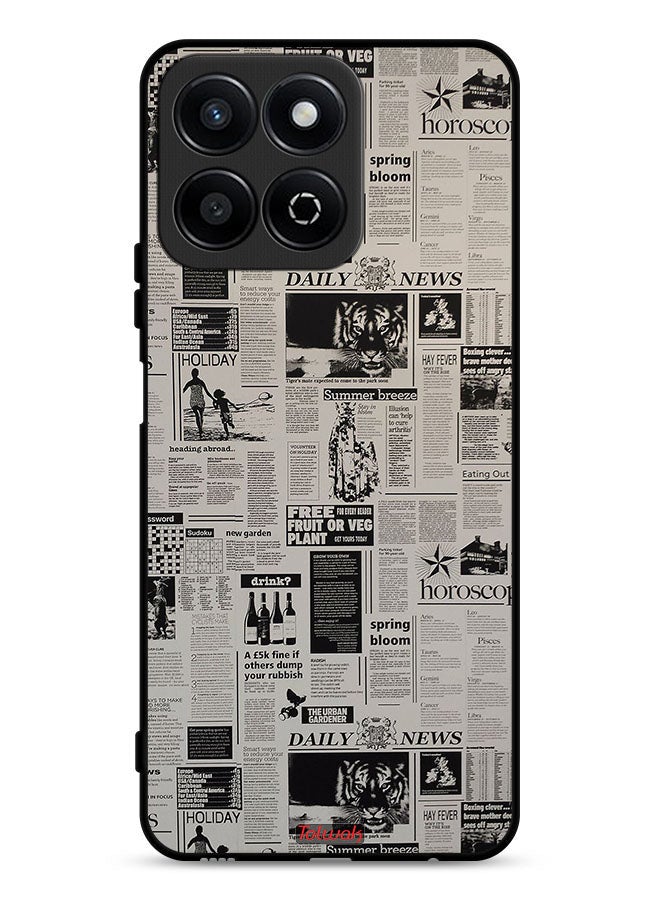 Tolwak Honor X7c 4G Protective Case Cover Newspaper Recording - Image 1