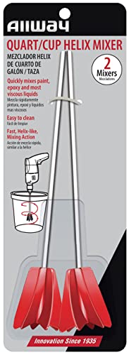 ALLWAY HMQ Helix Paint Mixer Drill Attachment for 1-Quart and 1-Cup Containers, 2 Pack - Image 2