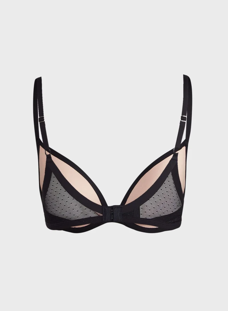 hunkemoller Kylie Padded Plunge Bra