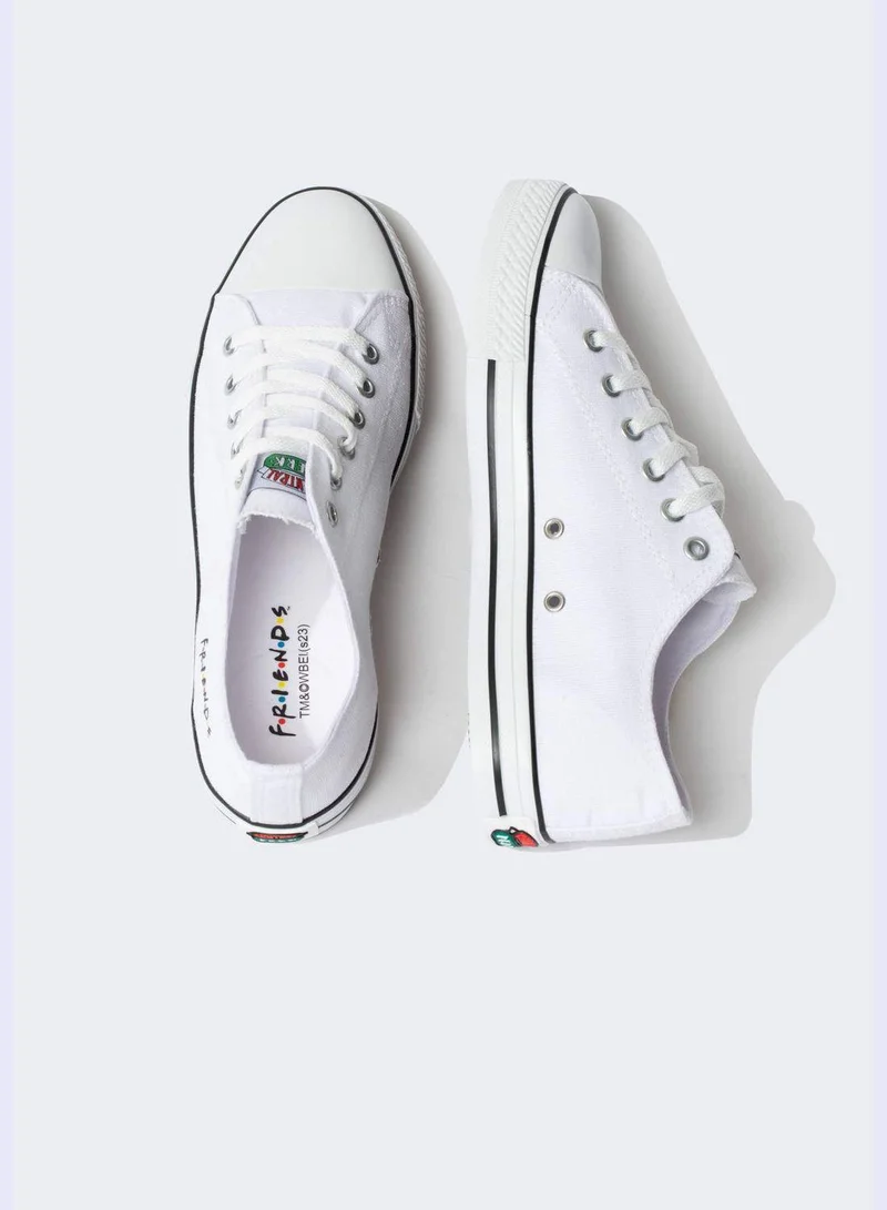 DeFacto Friends Print Lace Up Trainers