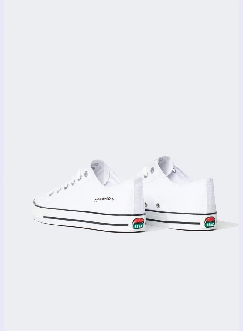 DeFacto Friends Print Lace Up Trainers