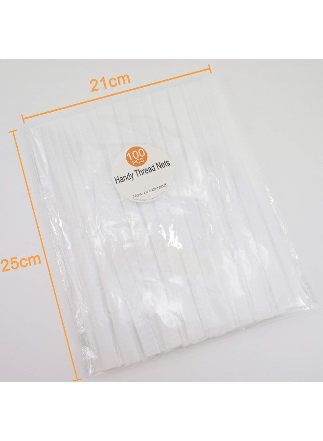 New brothread 100pcs Thread Net Spool Saver for Different Sizes of Embroidery Sewing Quilting and Serger Thread Spools/Cones - 9.8" (25cm) Long Each Piece - Image 4