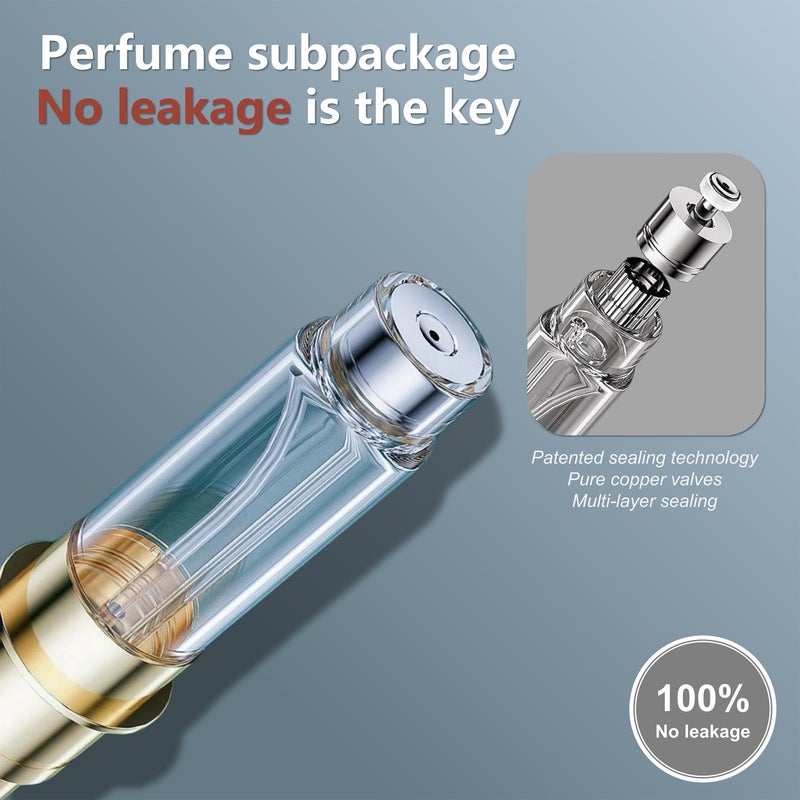 Fiwecos Perfume Travel Refillable Bottle Cologne Portable Atomizer Fragrance Scent Sprayer Pump Fill from Bottom Mini Pocket Size 5ml for Travel Essentials & Best Gift (BLACK) - Image 4