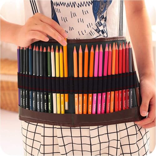 ARROLLIANT Pencil Wrap Durable Pencil Bag Set for Sketch Color Pencil Pouch Storage Stationery School Crafts Supplies - Image 5