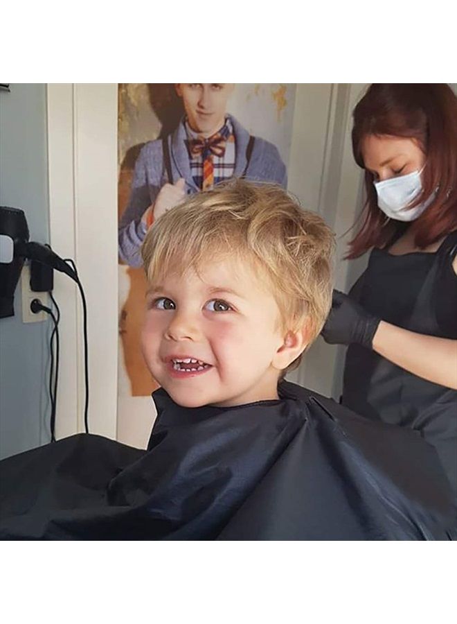 MMBABY Child Hair Cutting Waterproof Cape Barber Kids Hair Styling Cape Professional Home Salon Camps & Hairdressing Wrap Children Cartoon Dalmatian Pattern Capes (1 PCS) - Image 2