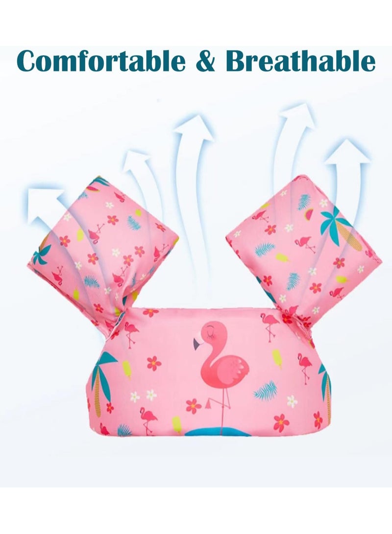TOMSHOO Toddler Swim Vest，Kids Water Wings Arm Floaties for 30-50 Pounds,Infant Safety Swim Aid Jumper Inflatable,Swim Arm Bands,Float Sleeves Swimming Armbands for Sea/Pool/Beach/Training - Image 4