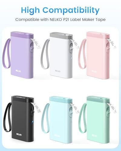 odolpin 6 Rolls Compatible with Nelko P21 Label Maker Tape, 14x40mm, Thermal Label Tape Replace for Nelko P21,NADAIIN N12,ORGBRO X1,ORGSTA S001, POLONO P31S Label Maker 180 Labels/Roll - Image 3