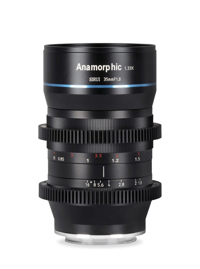 SIRUI 35mm Anamorphic Lens F18 133X APSC Cinema Lens for M43 MountSR35M