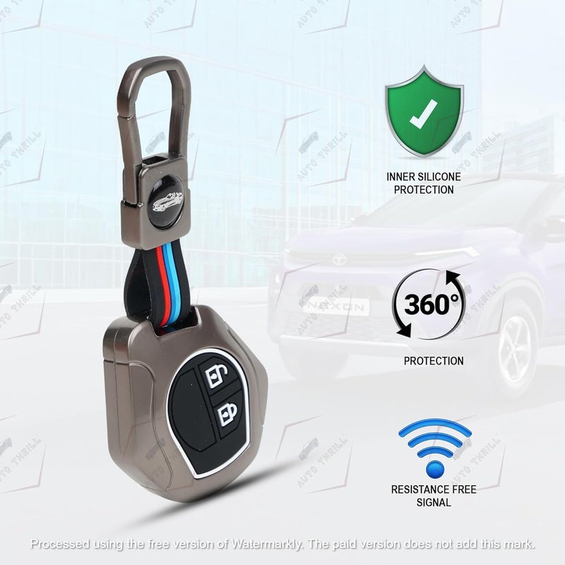 Auto Thrill AutoThrill Premium Metal Key Cover for Suzuki Button Remote Key – Compatible with Swift, Ertiga, WagonR, Celerio, Dzire, Alto, Fronx, Brezza, SPresso, Ignis - Image 3