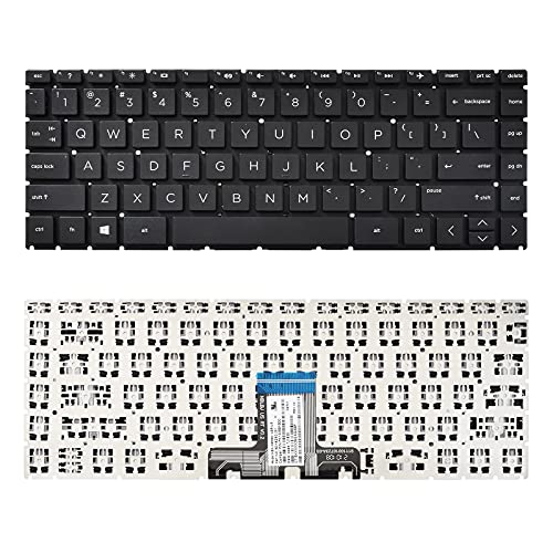 SUNMALL Replacement Keyboard Compatible with HP 14-CK 14-CD 14-CM 14-DG 1 Black US Layout (Black Without Backlit) - Image 5
