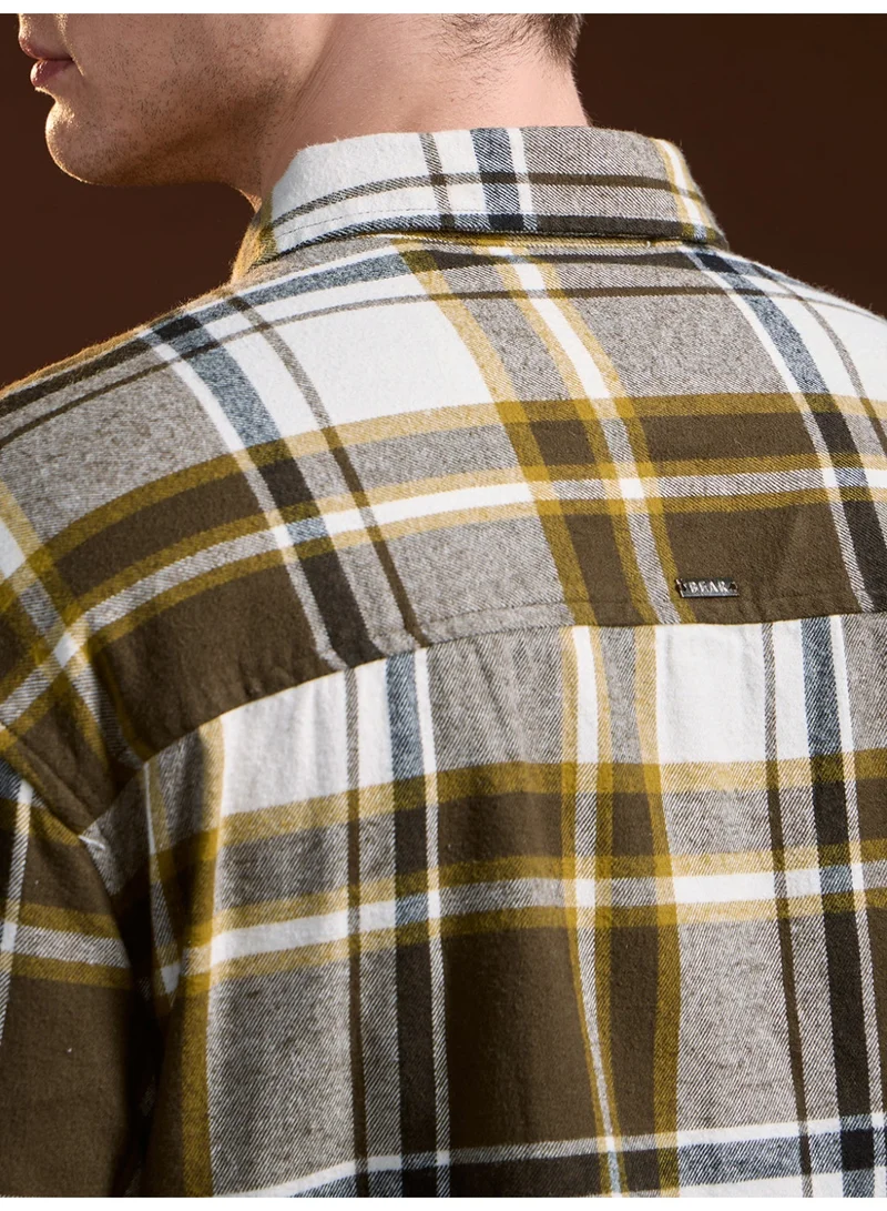 THE BEAR HOUSE  Men’s Shirt for Office, Casual & Party Wear | Comfortable Long Sleeve Shirt with Classic Collar, Button Closure & Versatile Stylish Look for Men | Best Price UAE