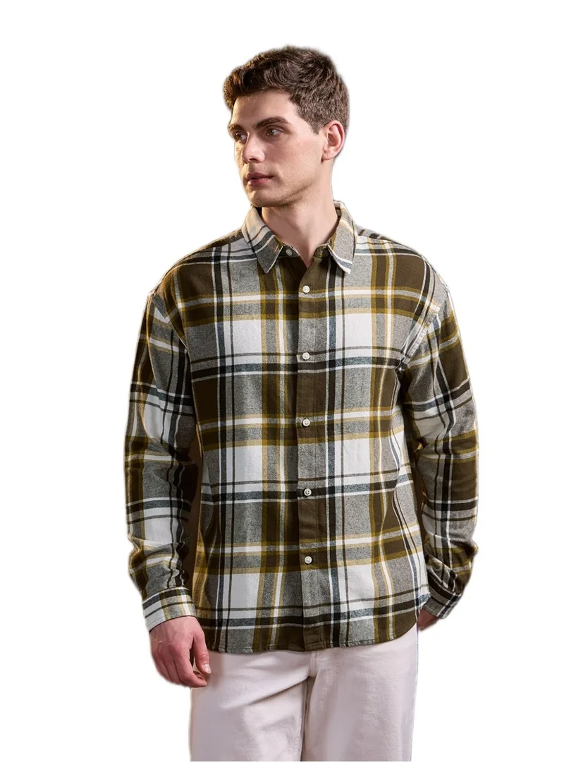 THE BEAR HOUSE  Men’s Shirt for Office, Casual & Party Wear | Comfortable Long Sleeve Shirt with Classic Collar, Button Closure & Versatile Stylish Look for Men | Best Price UAE