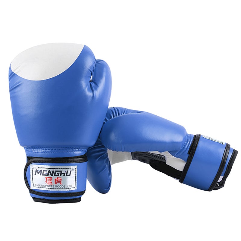 Boxing Gloves: L Size Premium PU Leather With Thick Foam Padding - Breathable Palm Holes For Heat Dissipation Widened Adhesive Fastener Tape For Wrist Support, Thumb And Knuckle Protection For Profess - Image 3