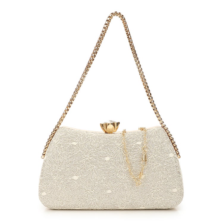 Mr.joe Mr Joe Elegant Gold Clutch Bag with Chain Strap -4157 - Image 1