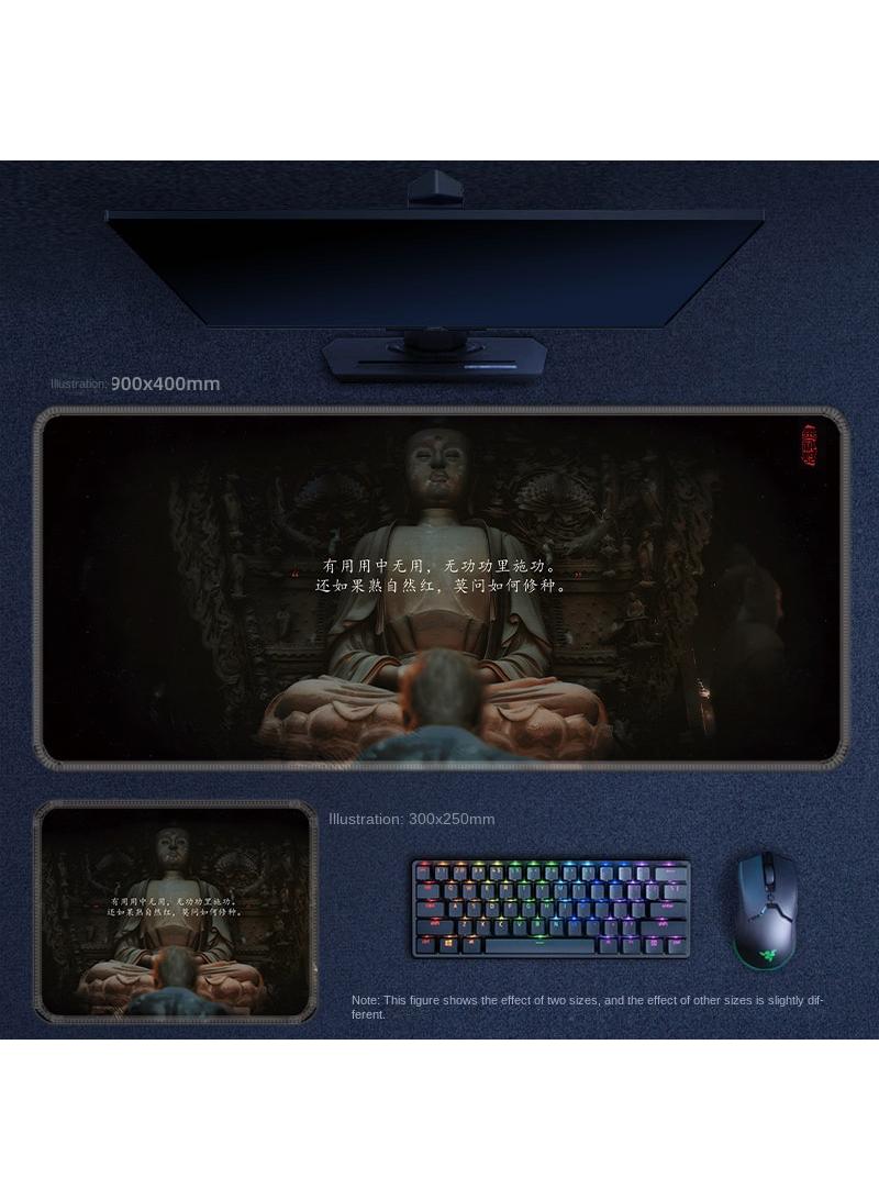 Y&D Black Myth Wukong PS5 Gaming Mouse Pad, Keyboard Pad, Waterproof with Non-Slip Rubber Base - Image 1