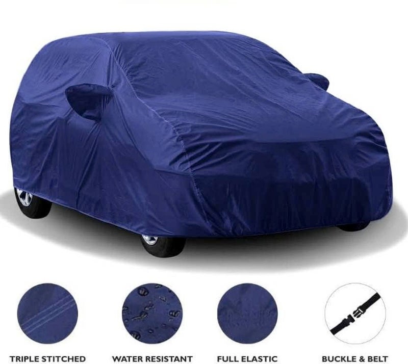 Carigiri Blue Car Body Cover for Mahinda XUV 700(Triple Stitched,Mirror Pockets,UV Resistant,Dustproof)(Models-2021,2022) - Image 3