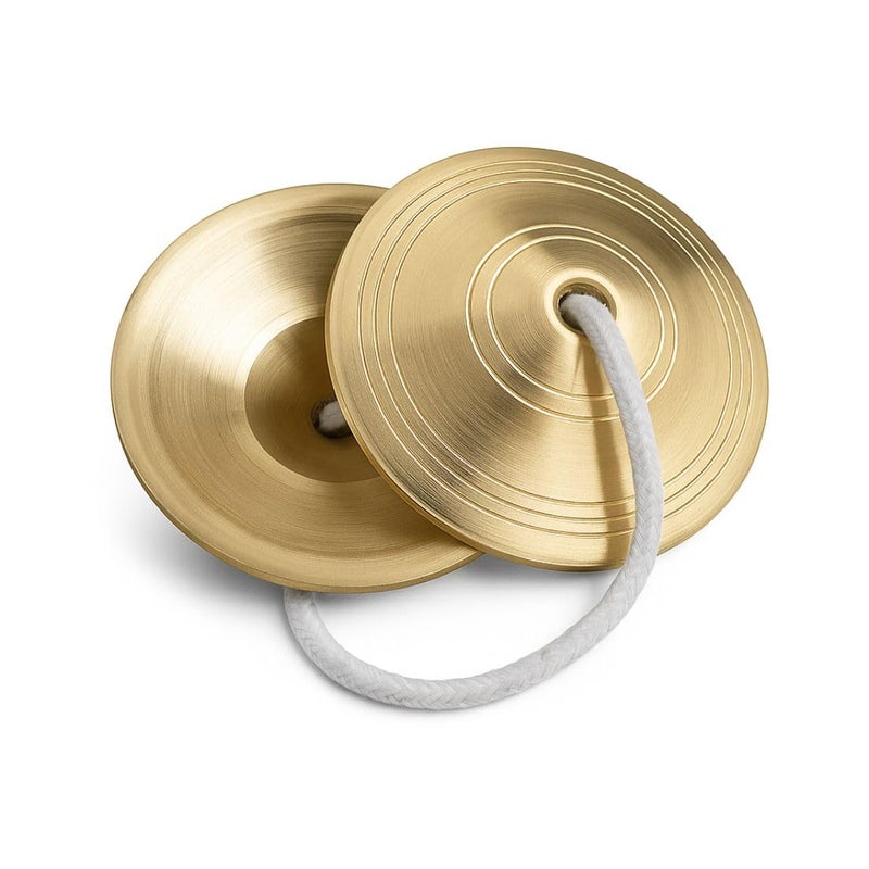 MAYAPURI Kansa/Bronze Manjeera (3 Inches, Pair) | Traditional Indian Hand Cymbals for Bhajan, Kirtan, Puja & Folk Music - Image 2
