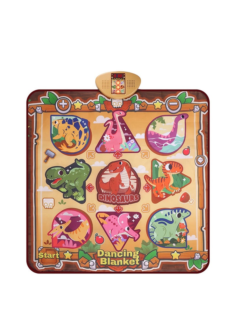 Toys Dancing Mat For Kids With Led Lights Adjustable Volume Built-in Music Dance  - Image 1