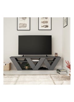 Mourah Home Ralla Tv Stand Up To 65 Inches With Storage - Dark Grey - 2 Years Warranty  - Image 1