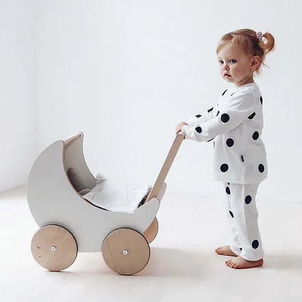 Ooh Noo  Wooden Toy Pram  | Best Price UAE