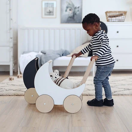 أوه نو Wooden Toy Pram